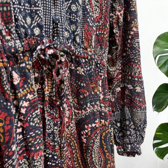 Knox Rose Boho Night Sky Maxi Dress in Multicolor Paisley - Picture 8 of 12